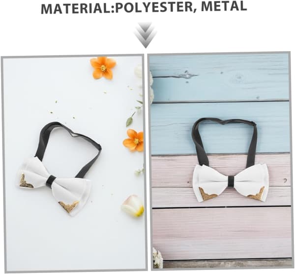 2 st justerbara färdigknutna flugor för män med sofistikerad bröllopstuxedo-accessoar