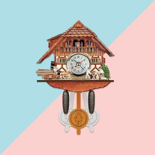 Käki Käki Retro Herätyskello Puukello Olohuone Käki Seinäkello Käki Herätyskello Olohuone Koti