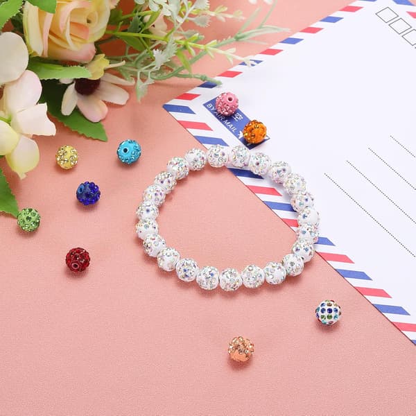 100 kpl 4 mm strassihelmiä korujen valmistukseen, Bling Disco -helmiä, kimaltelevia timanttisavikaulakoruja, rannekoruja, joulua, punainen
