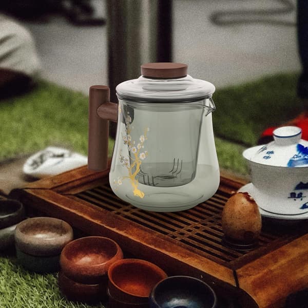 Glass Teapot and Anti-Scald Versatile Functionality
