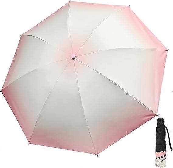 Mini Kompakt Sol & Regn Reseparaply Bärbart Paraply Hopfällbart Rese Vindtätt Paraply UV-Paraply För Solskydd
