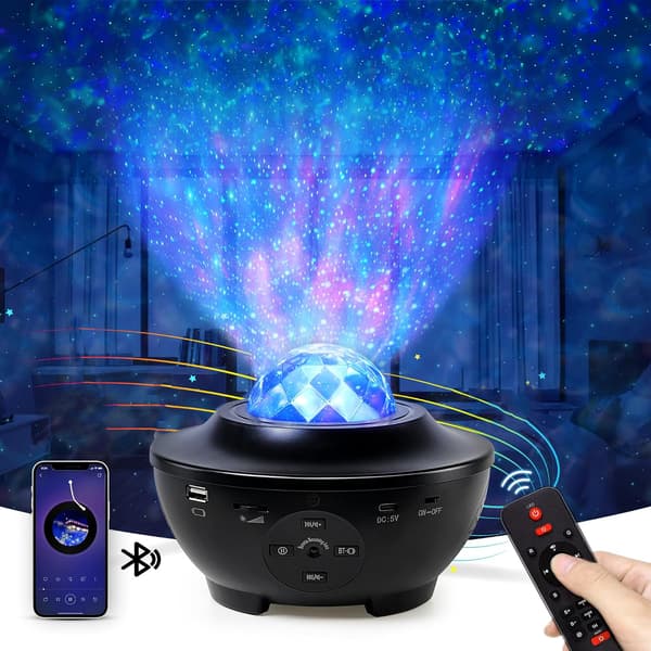 Galaxy Stjernehimmelprojektor for Soverom, Stjerneprojektor Nattlampe