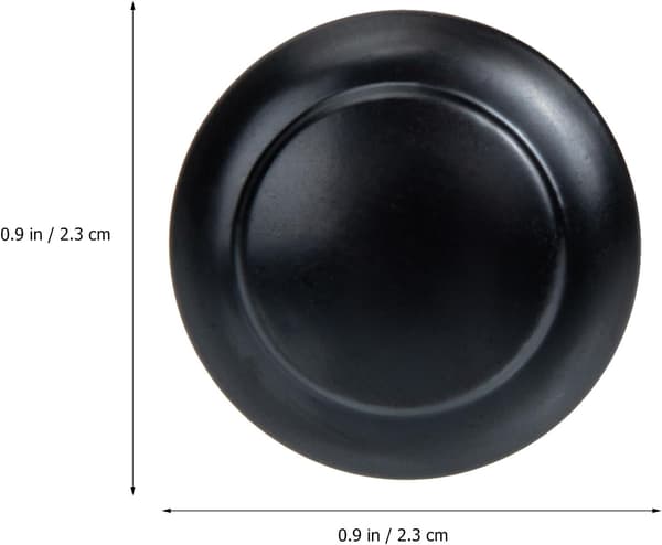 20 Sets Black Mushroom Cabinet Knobs, Stainless Steel Cabinet Handles, Easy to Install, Modern Handles