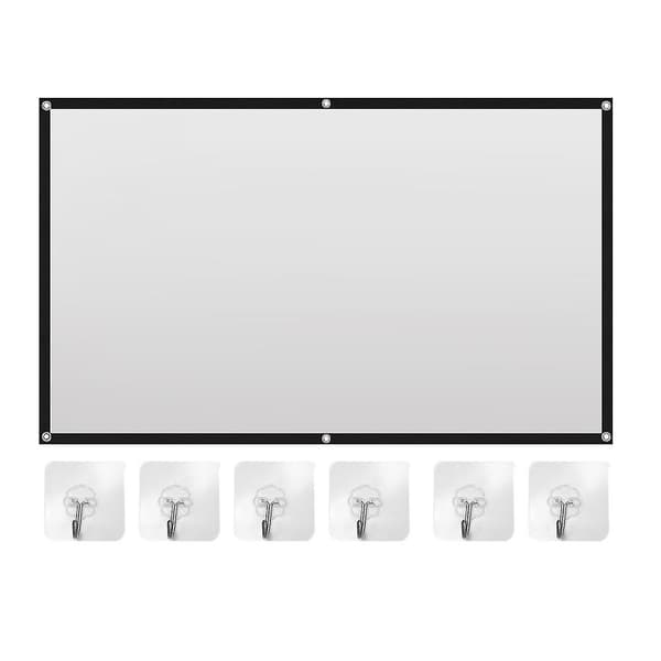 Portable Projector Screen Theater Outdoor HD White Foldable Anti-