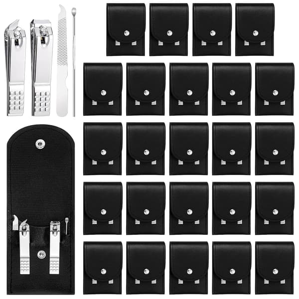 24-pack nagelklipparset manikyrkit för kvinnor och män
