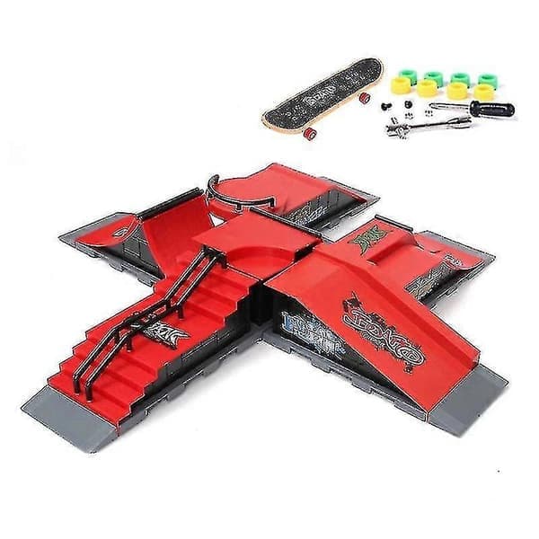 Fingerboard Skatepark Ramp Parts Deck Sports Game for Kids, Size B B B