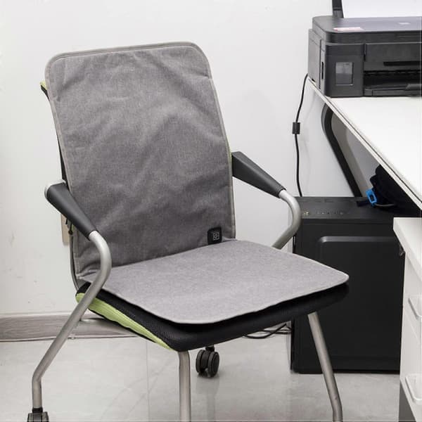 Varmepute for kontorstoler 43x90cm med USB-kabel Rask oppvarming Elektrisk Vinter Varm Justerbar