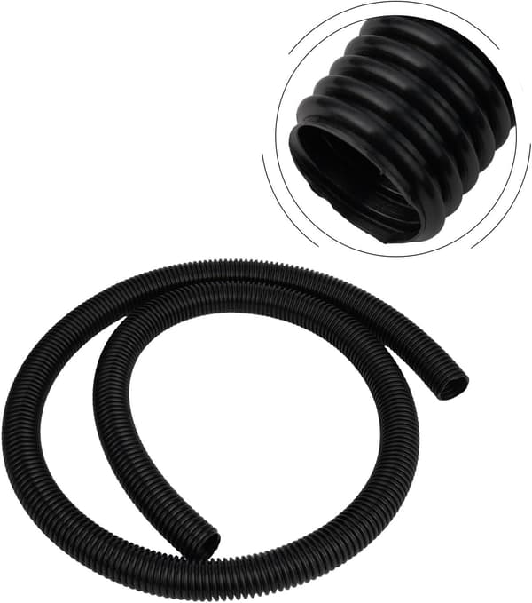 Universell 32mm Dammsugarslang Förlängning, Flexibel, Korrugerad, Extra Lång (3 Meter)