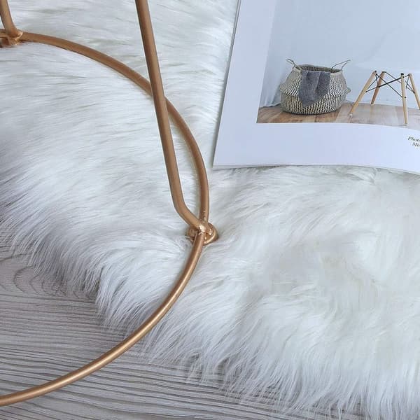 Artificial Lambswool Sheepskin, Imitation Lambswool Sheepskin, Long-haired Fur Look Imitation