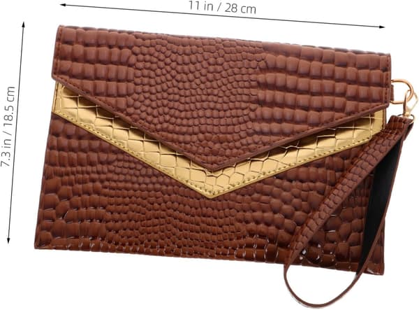 Stylish Minimalist Envelope Clutch Bag Retro Pattern Lightweight and Versatile Handheld Bag