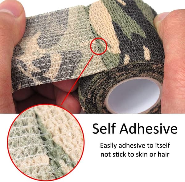 10 kappaletta Camouflage Teippi Itsekiinnittyvä side Ulkona Elastinen {hw}
