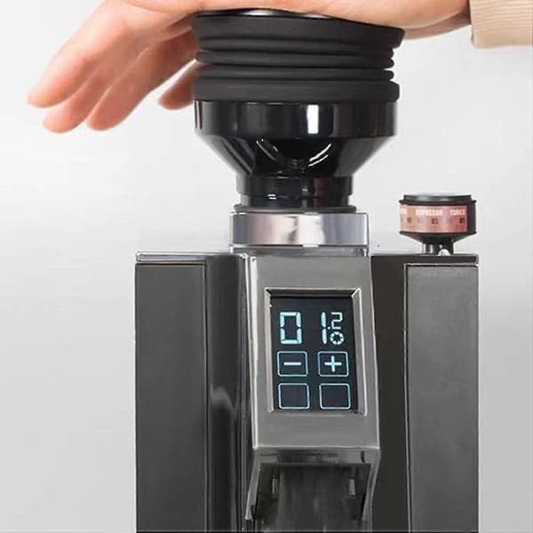 Single Dose Hopper with Espresso Accessory Bellows ABS Silicone Coffee Blowing Bean Container Coffee Grinder Accessory (FMY)