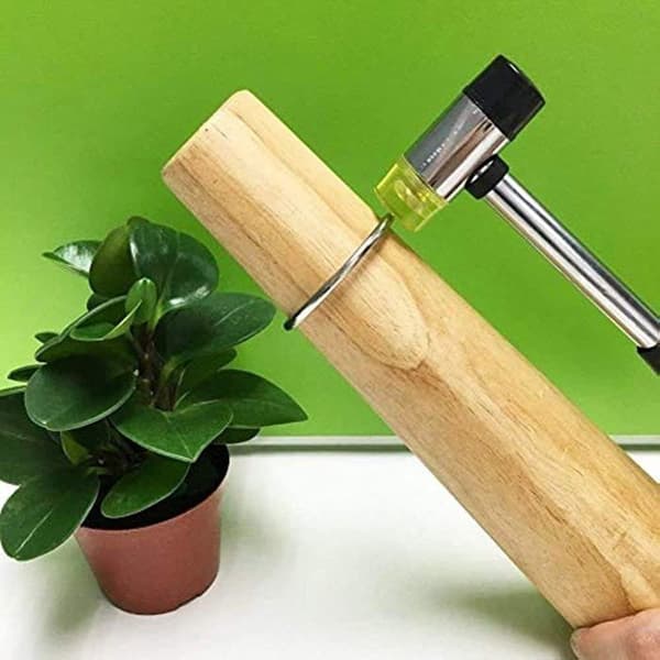 Oval bracelet mandrel, wooden jewelry making tool, round bracelet sizer