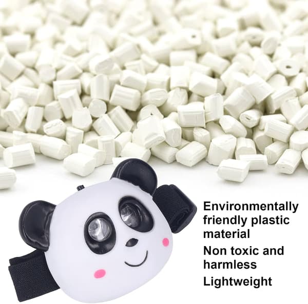 Hodelykt, dyreformet LED-hodelykt, tegneserie dyrehodelykt 2-moduser, hodelykt for barn voksne Panda Panda