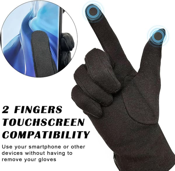 Women's Winter Warm Gloves, Touchscreen Gloves, Thick Lined Windproof Touchscreen Gloves for Phone