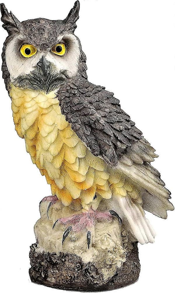 Havepynt Havegaver Kollektion Uglepynt Hvid Grå