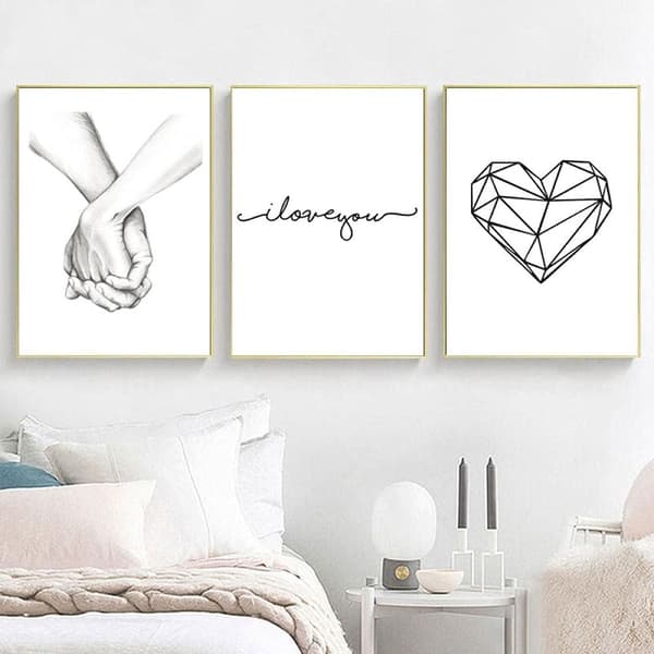 Väggkonst för vardagsrum, canvastavla för sovrum heminredning - 40x60 cm (Ram ingår ej)