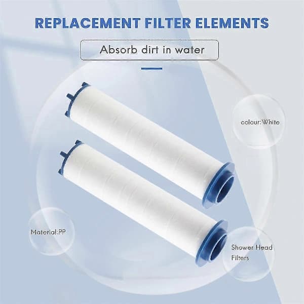 【PP】12 stk Turbo Vifte Dusjhode Filter - Brukes til Propell Håndholdt Dusjhode Høyt Trykk - Dusj