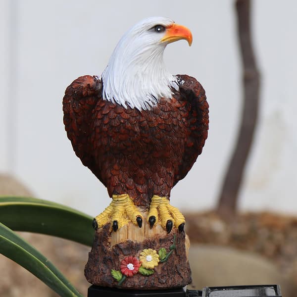 (For bringing flowers) LED solar eagle lawn lamp outdoor courtyard decorative lamp