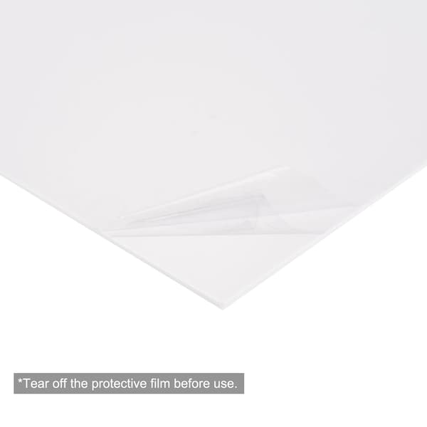 ABS Plastplade 7 x 4 0,02 Tommer Styrenplader til Byggemodel DIY Håndværkspanel Hvid 3 Stk 7\" 4\" 0,02\"