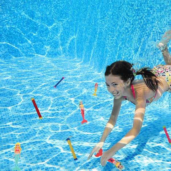 Dyk Leksak, Sjöjungfru, Dykartorped, Undervattensträning för Pool, Sommarpool, Badleksak (Sjöjungfru)