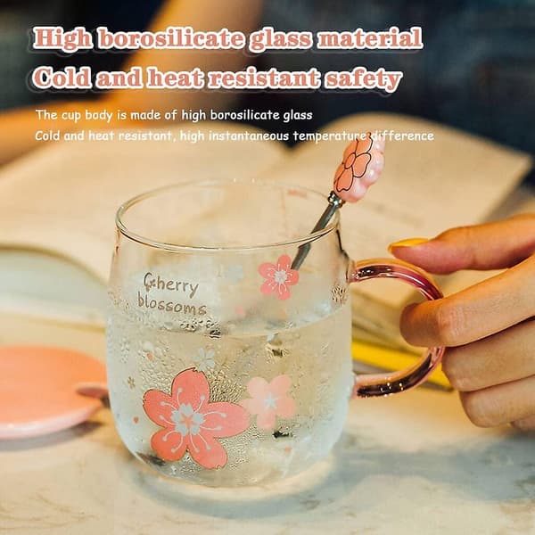 Sakura Krus Kreativ Sakura Kopp Underlegg, 520 ml Stor Kapasitet (stor Blomst, 520ml)
