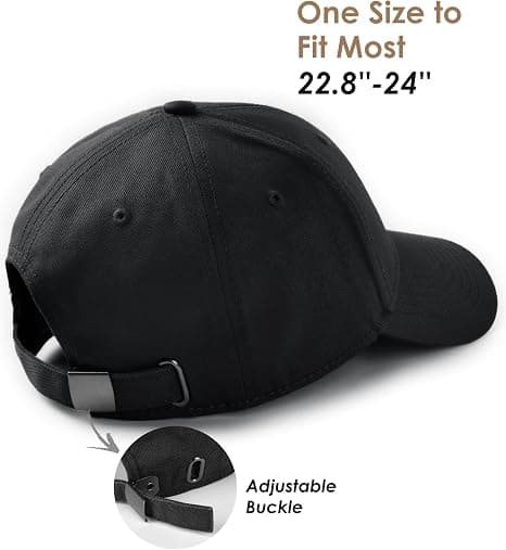 Herre Baseballcaps Justerbar Vasket Bomull Golf Pappa Caps Enkle Klassiske Hatter for Menn