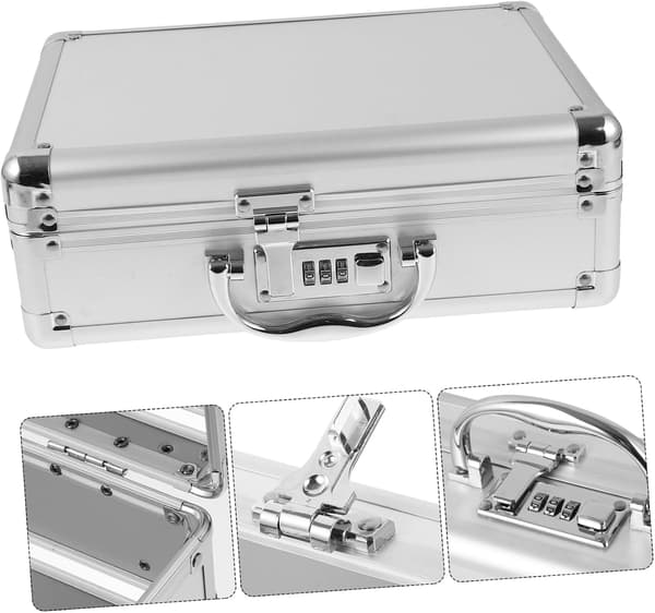 Portable Aluminum Alloy Tool Case with Handle Design and Anti-collision Protection