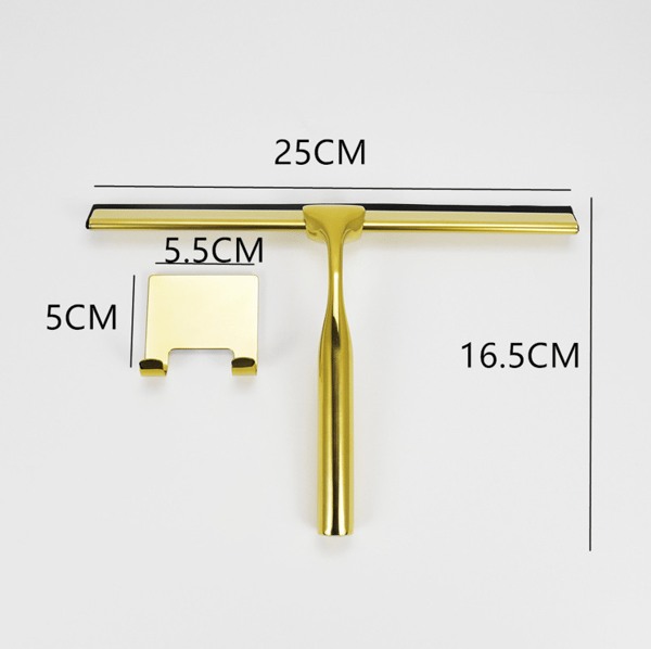 Golden Cylindrical Stainless Steel Scraper + Square Hook
