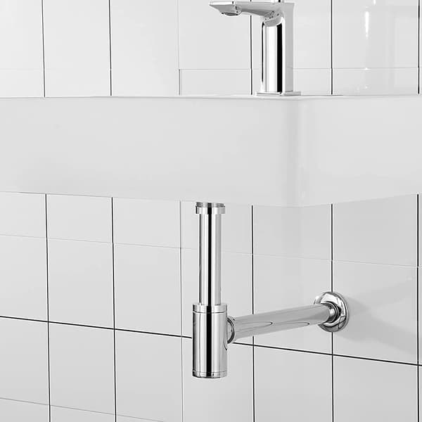 Handfat avloppsrör 1-1/4\"x32mm, universellt höjdjusterbart, luktsäkert, hög kvalitet