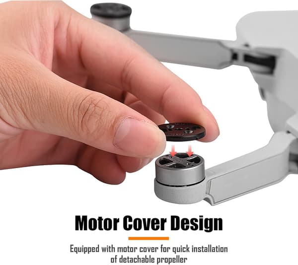 3-bladede propeller for DJI Mini 4K/Mini 2 SE/Mini 2/Mavic Mini/Mini SE - Støysvake og raske erstatningspropeller