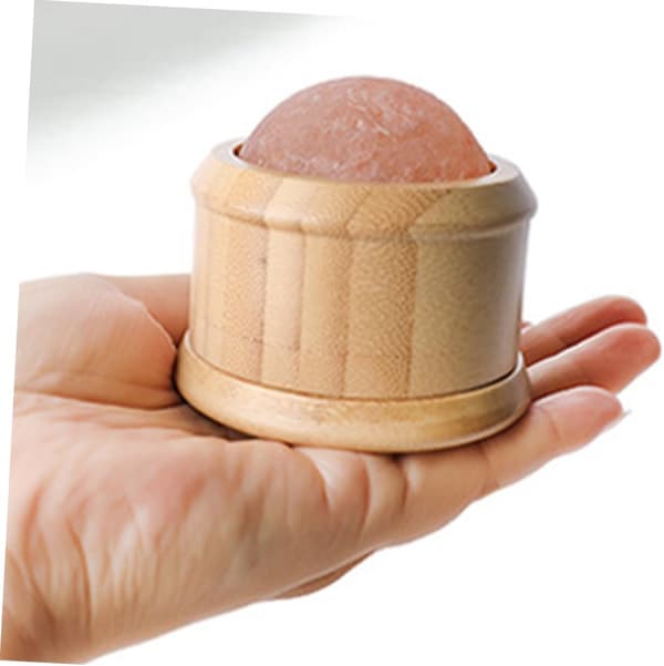 Natural Salt Ball Massager Roller Shoulder Neck Massager Handheld Muscle Relaxation Tool