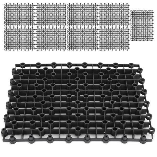 10 pcs Aquarium Fish Tank Multifunctional Isolation Board Divider Bottom Filter Plate 10 pcs Isolation Board Black