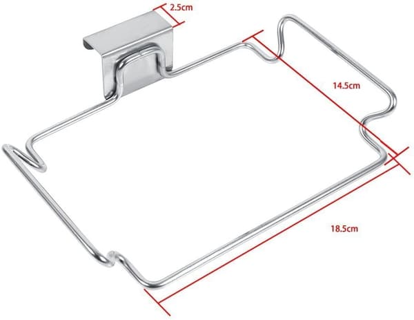 Pose Dispenser, Metal Affaldsposeholder, Genanvendelig Affaldsposeholder i Rustfrit Stål til Køkkenlåge Skuffe