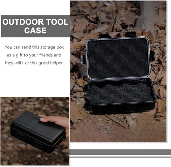Survival Storage Container Set 2st Vattentät Stötsäker Verktygsorganisatörslåda