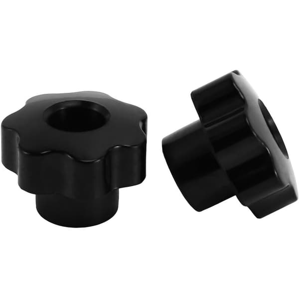10 Pcs Series Nuts Knob Handle Machine Tool 7 Star Knobs 8mm Female Thread Copper Core M8X32 (Through Hole)