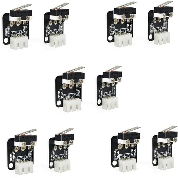 10 stk. 3D-printer endestopkontakt 3 ben kompatibel med CNC Ramps 1.4 RepRap 3D-printer til -10 10S, S4, S5