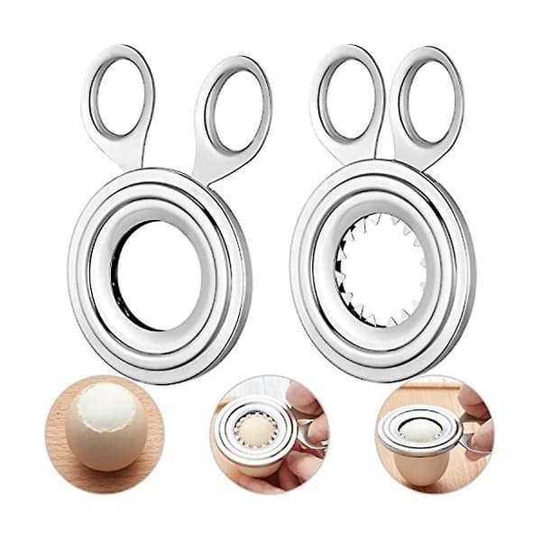 Durable and Practical Stainless Steel Egg Topper Cutter
