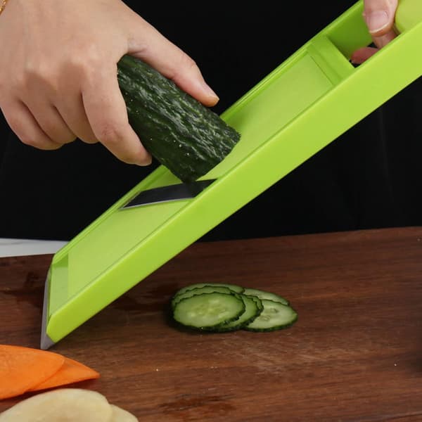 Stainless Steel Vegetable Slicer, Multifunctional Cucumber Slicer for Vegetables, Potatoes, Cucumbers, Fruit
