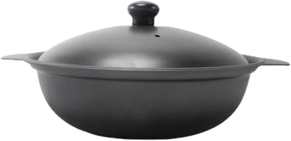 Støbejernsgryde 18 cm med låg til braiseret kylling og risretter