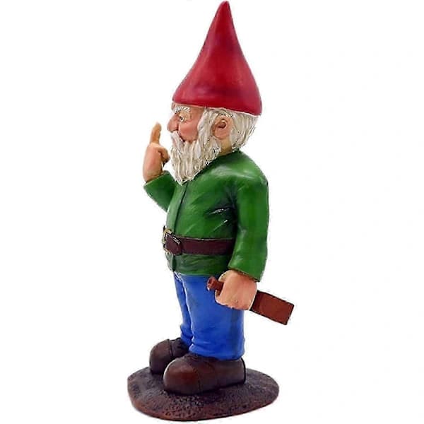 Havenisse, 3D dværge, Polyresin udendørs langfinger nisse statue, julepynt-Yvan