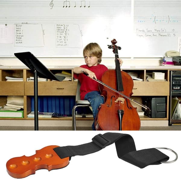 Cello Stopper sklisikker holder stopp solid treholder for celloankerbeskyttelse med 4 formede hull