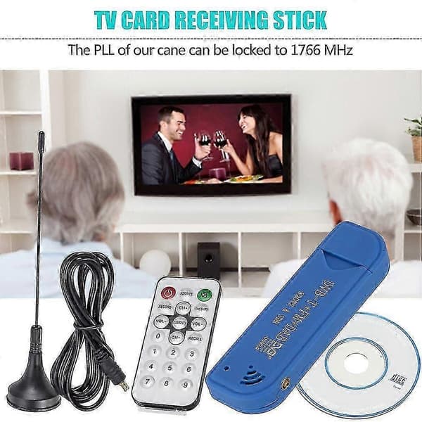 Digitalt TV-kort Mottakerpinne Sdr+dab+fm Dvb-t Rtl2832u+fc0012 Usb 2.0 Digital TV-tuner Usb Fm+dab+dvb-t+sdr