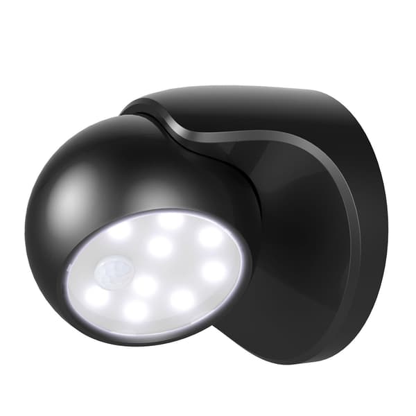 Human Body Motion Sensing Lamp, 360-Degree Rotating Lighting, Unique Design, Rechargeable, Light-Controlled.