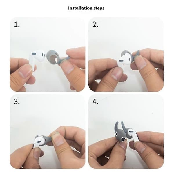 Par Ersättningssilikon Öronproppar för Samsung Galaxy Buds3 Halkfria Öronkrokar Mjukt Skydd