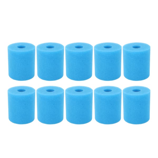 Washable Pool Filter for Swimming Pool Pumps, Small Reusable Foam Element with Superior Filtration Capability, Durable PU Sponge