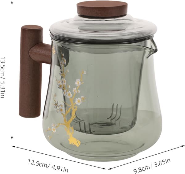 Glass Teapot and Anti-Scald Versatile Functionality