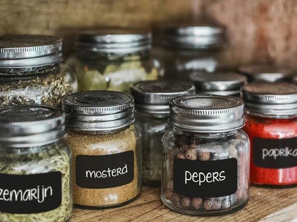 36 X | Chalkboard sticker | Chalkboard | Wall sticker | Jars | Herbs | Kitchen | Decoration | Crafts