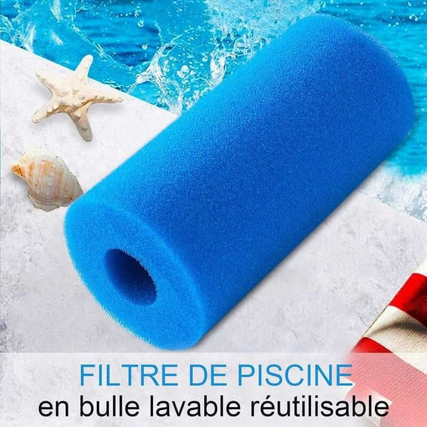 Skumfilter til swimmingpool, 10 x 20 cm, 2-pak