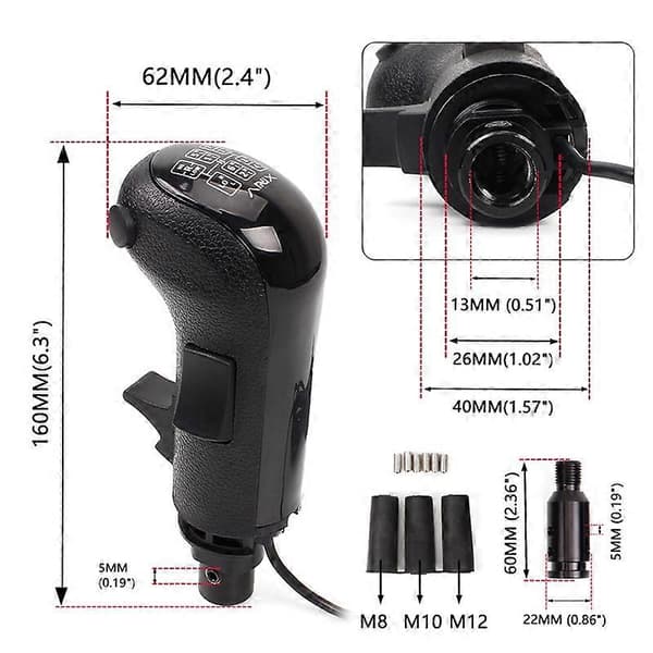 PC USB High Low Gear Simulator Gear Shift Knob for G29 G27 G25 TH8A USB Gear Shift Knob for ATS ETS2 HB0